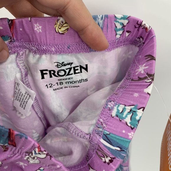 Gymboree Disney Frozen Purple Leggings Pants - Picture 4 of 5
